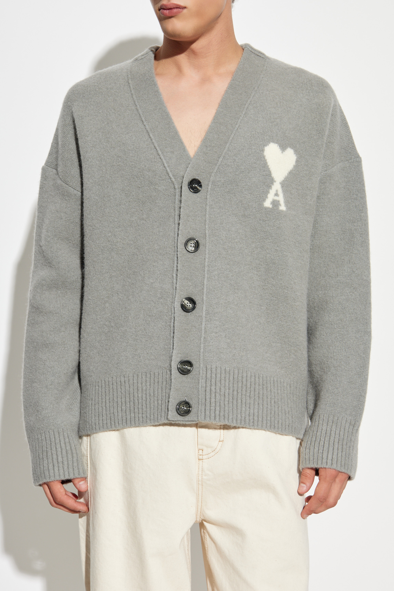 Ami Alexandre Mattiussi Cardigan with logo | Men's | Vitkac